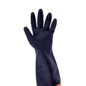 Chemical resistant neoprene gloves, length 33 cm.