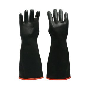 ถุงมือยางธรรมชาติ ป้องกันสารเคมี G627 ยาว 18 นิ้ว