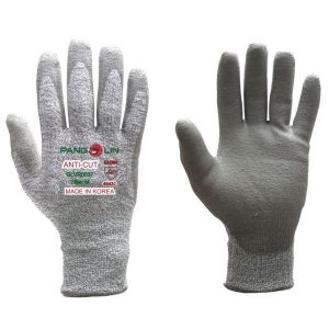 ถุงมือกันบาดเคลือบ PU ระดับ 5