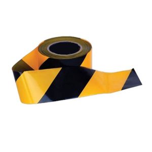 Euro tape, yellow-black, size 3 inches, length 500 meters