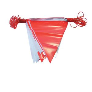  White-red flag strip, length 20 mm.