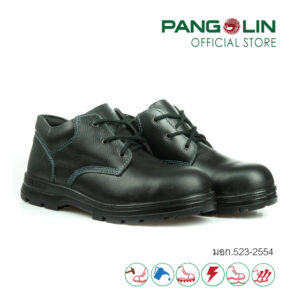 Ankle safety shoes, model 0202, PU sole with metal plates.