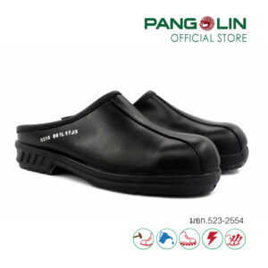 Open-heel safety shoes, model 9516R, ready-made rubber sole (Rubber)