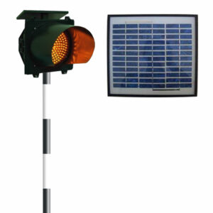 Flashing signal, solar cell 20 hours, installation pole